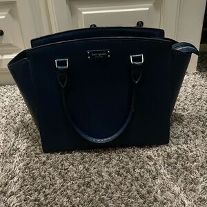 Navy Kate Spade handbag and wallet
